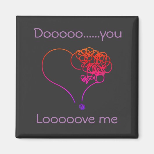 愛してるか？ マグネット (正面)