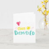 愛してるぜ、みんな！学校最後の日だぜ！ カード (黄色い花)