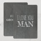 愛してるぜ！面白い伴郎の提案 招待状 (正面/裏面)