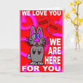 愛してるぞ カード (黄色い花)