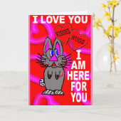 愛してるぞ、愛してるぞ カード (黄色い花)