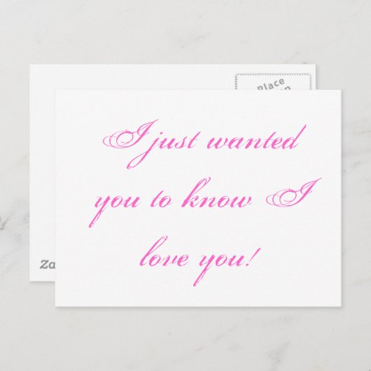 愛してるって知りたかっただけだ！ ポストカード (正面/裏面)