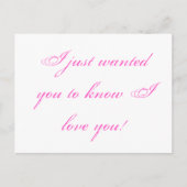 愛してるって知りたかっただけだ！ ポストカード (正面)