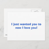 愛してるって知りたかっただけだ！ ポストカード (正面/裏面)