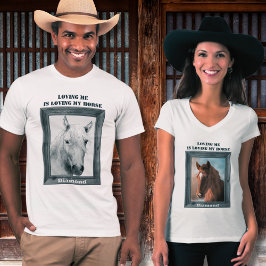 愛してるって言ってくれるのはあなたとあなたの馬だけ Tシャツ