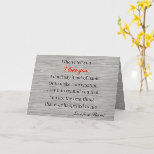 『愛してると言えば』  カード (黄色い花)