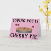 愛してるよはチェリー pie 、愛してるよカード カード (黄色い花)