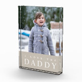 愛してるよパパモダンTaupe Kidsフォトブロック フォトブロック (右)