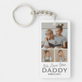 愛してるよパパ写真キーチェーン キーホルダー (正面)
