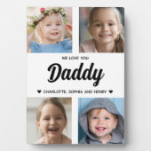 愛してるよパパ家族Keepsakeフォトコラージュ フォトプラーク (正面)