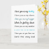 愛してるよパパ、父の日、お誕生日 カード (黄色い花)