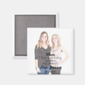 愛してるよママ写真メッセージマグネット マグネット (正面/裏面)