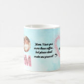 愛してるよママ写真メッセージ母の日ギフト コーヒーマグカップ (中央)