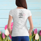 愛してるよママ写真母の日ギフトTシャツ トライブレンドTシャツ