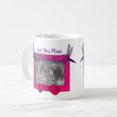 愛してるよママDragonflyフォトフレパーソナライズされたーム コーヒーマグカップ (正面左)