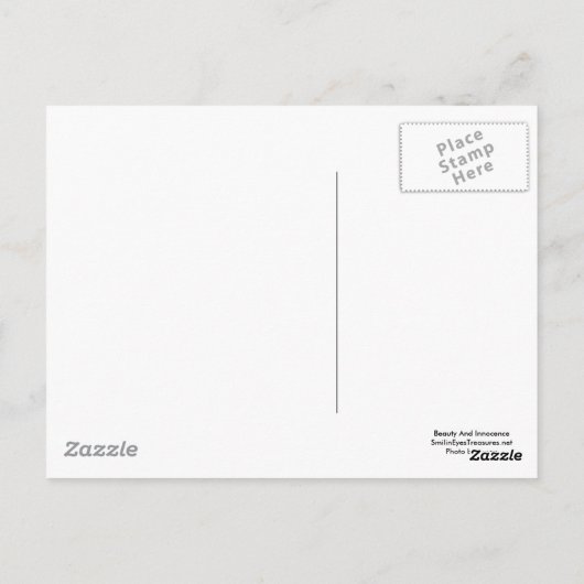 愛してるよ子犬バラ花写真はがき ポストカード (裏面)