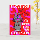 愛してるよ従兄弟 私はあなたの味方だ カード (黄色い花)