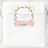 愛してるよ母の日シール スクエアシール (バッグ)