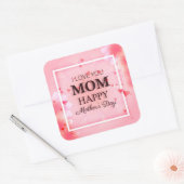 愛してるよ母の日シール スクエアシール (封筒)