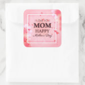 愛してるよ母の日シール スクエアシール (バッグ)