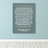 愛してるよ、いつだって 結婚記念日 キャンバスプリント (インサイチュ (ウッドフロア))