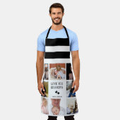 愛してるよ、おじいちゃん | コラージュモダンフォトエプロン エプロン (着用した状態)