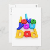 愛してるよ、お父さん ポストカード (正面/裏面)