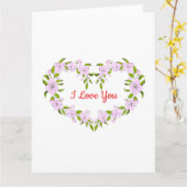 愛してるよ かわいいお花たち カード (黄色い花)