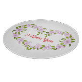 愛してるよ かわいいお花 カッティングボード (角)