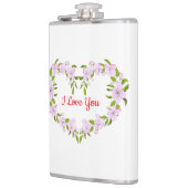愛してるよ かわいいお花 フラスク (左)