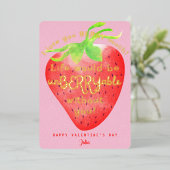 愛してるよ、とってもとっても スウィートバレンタイン ストロベリーラブ 箔シーズンカード (立ち正面)