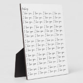 愛してるよ アートプレート ディスプレイ フォトプラーク (側面)