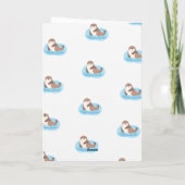 「愛してるよ、オッター」バレンタインデーのキュートなカード シーズンカード (裏面)