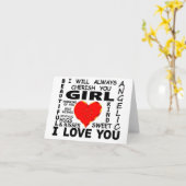 愛してるよ カード (黄色い花)