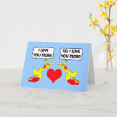 愛してるよ カード (黄色い花)