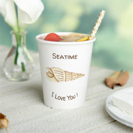 愛してるよ キュート ロマンチックな水彩画のシータイム スターフ 紙コップ