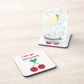 愛してるよ チェリー バレンタイン コースター (右側)