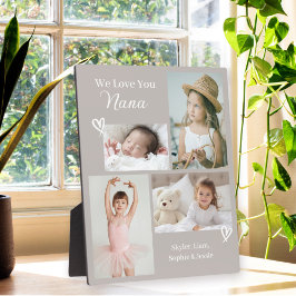 愛してるよ ナナ 孫たちの写真コラージュ フォトプラーク