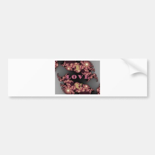 愛してるよ バンパーステッカー (正面)