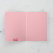 愛してるよ ピンク好きなバレンタインの恋人たち カード (内部)