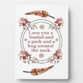 愛してるよ、ブッシェルとペック フォトプラーク (正面)