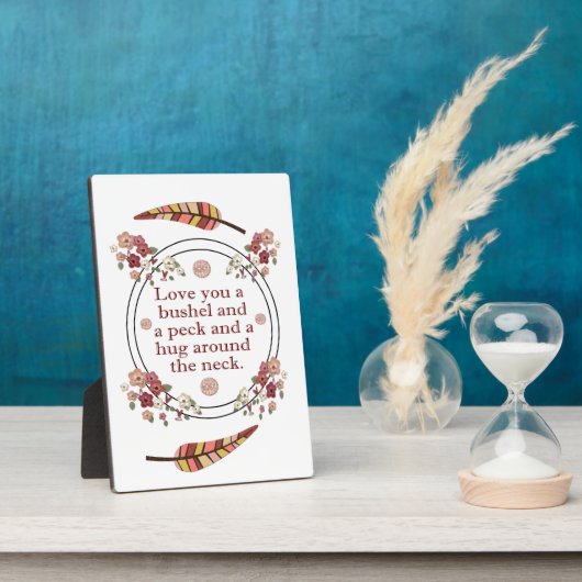 愛してるよ、ブッシェルとペック フォトプラーク (側面)