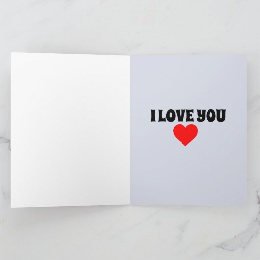 愛してるよ、ベイビーエンジェルス ブーゲロー カード (内部)