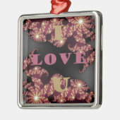 愛してるよ メタルオーナメント (左)