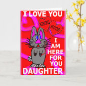 愛してるよ、娘さん。私はいつもあなたの味方だよ カード (黄色い花)