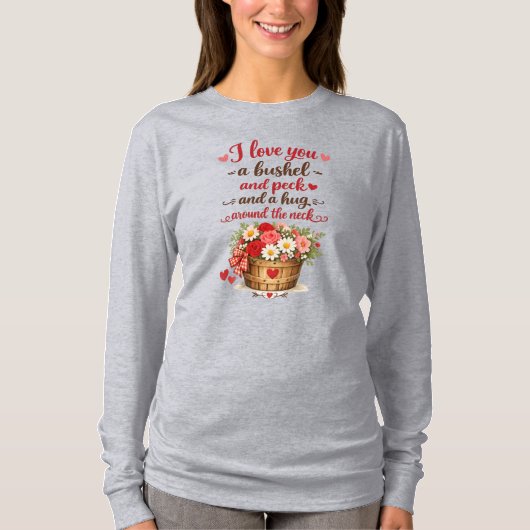 愛してるよ、山ほど、たくさん Tシャツ (正面)