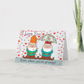 愛してるよ、怒った小人 カード (正面)