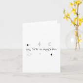 愛してるよ、月と星の彼方まで カード (黄色い花)