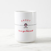 愛してるよ!絵文字ガール コーヒーマグカップ (中央)