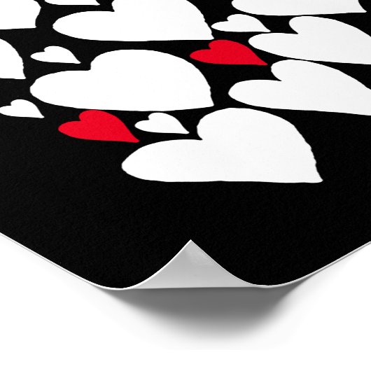 愛してるよ 黒 赤 70の理由 ポスター (角)